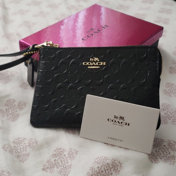Black Coach Wristlet - Picture 5 of 5